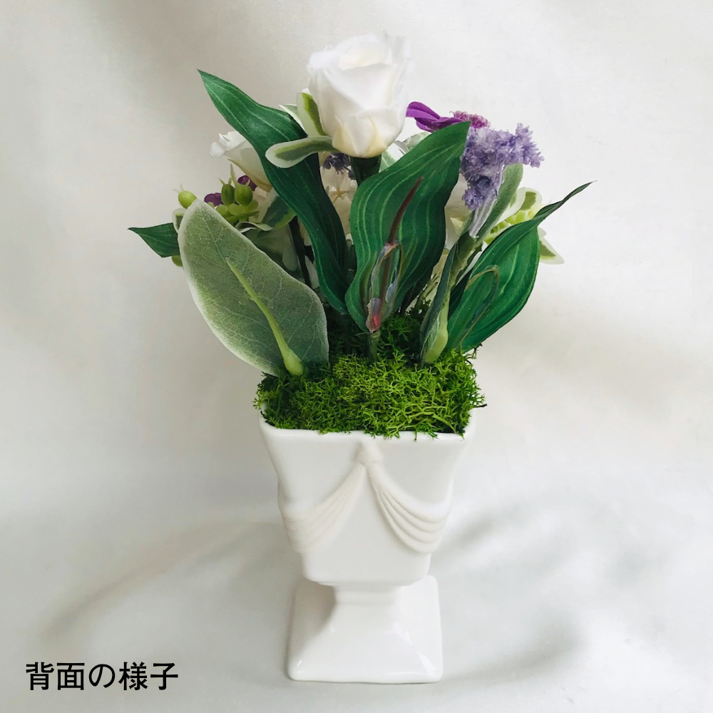 【お仏壇用の枯れない仏花】プリザーブドフラワー 送料無料 枯れない花 お仏壇 お供え花 お彼岸 仏壇飾り 小さめ バラ 花瓶 プレゼント インテリア 造花 ギフト - 画像 (6)