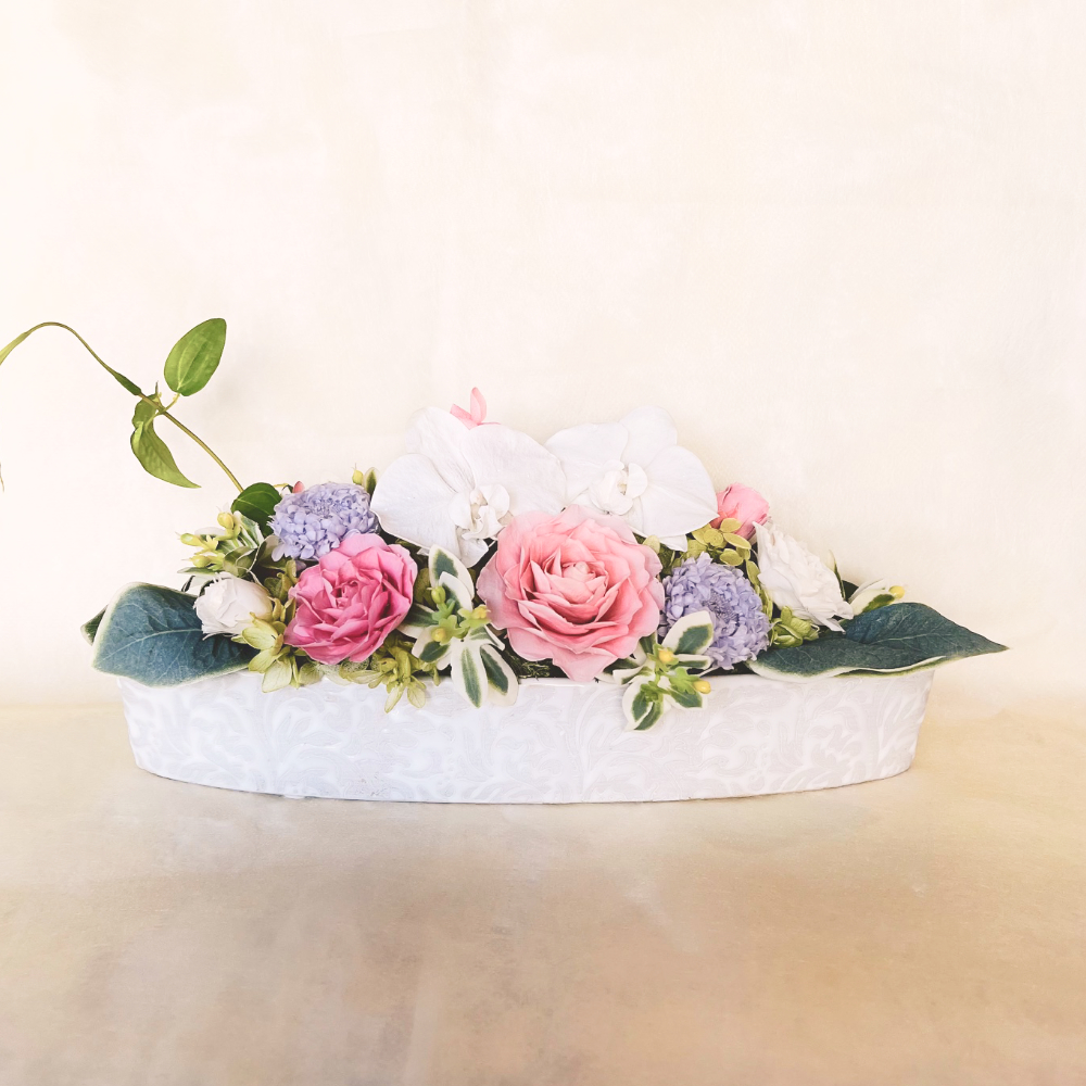 仏花 プリザーブドフラワー 送料無料 枯れない花 お仏壇 お供え花 お彼岸 仏壇飾り 菊 あじさい ガラスドーム プレゼント インテリア 造花 ギフト - 画像 (2)