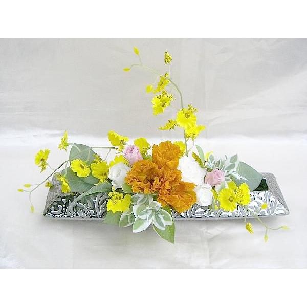 仏花 プリザーブドフラワー 送料無料 枯れない花 お仏壇 お供え花 お彼岸 仏壇飾り 雫トルコキキョウとバラ 横置き プレゼント インテリア 造花 ギフト