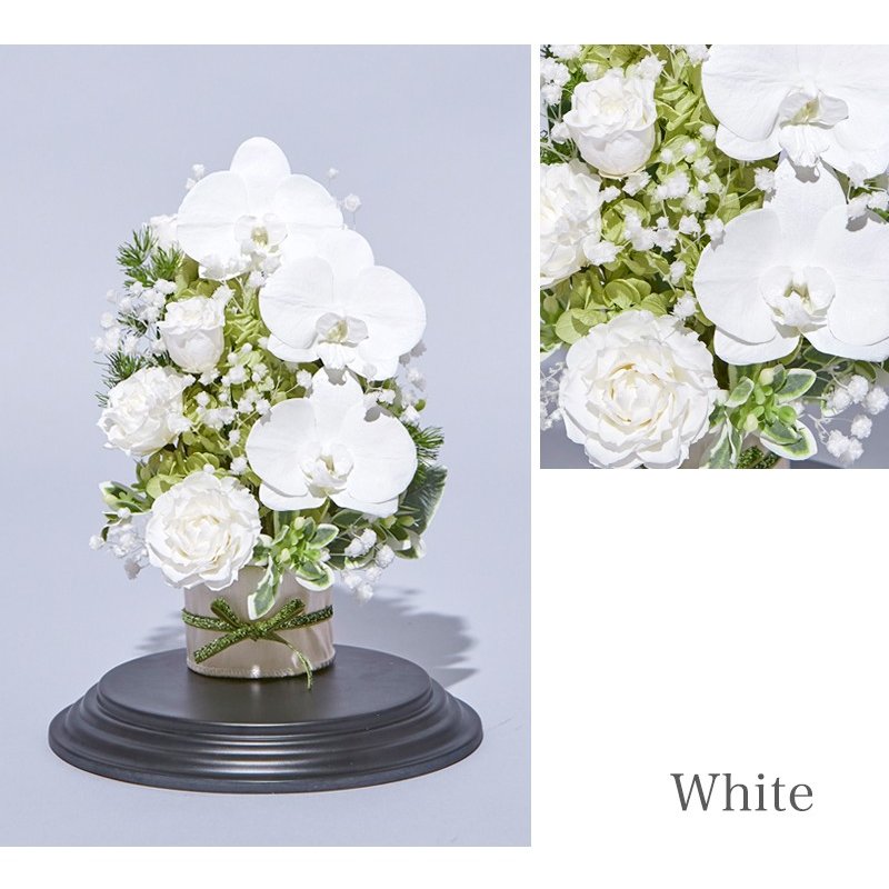 プリザーブドフラワー 送料無料 お祝い 誕生日 枯れない花 胡蝶蘭 バラ 結婚 出産 敬老の日 プレゼント インテリア 造花 ギフト - 画像 (8)