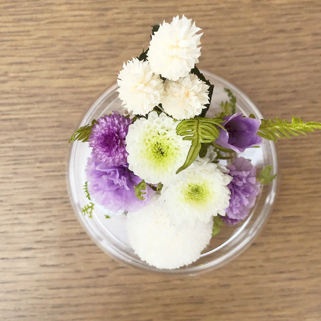 仏花 プリザーブドフラワー 送料無料 枯れない花 お仏壇 お供え花 お彼岸 仏壇飾り フラワードーム Lサイズ プレゼント インテリア 造花 ギフト - 画像 (5)