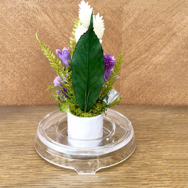 仏花 プリザーブドフラワー 送料無料 枯れない花 お仏壇 お供え花 お彼岸 仏壇飾り フラワードーム Lサイズ プレゼント インテリア 造花 ギフト - 画像 (6)