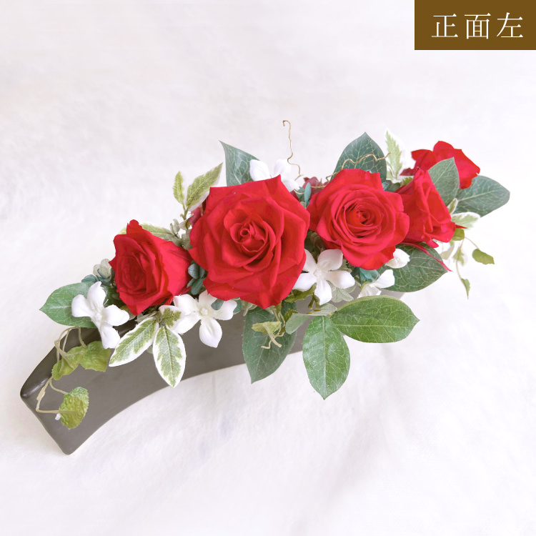 【お祝い用に枯れない花のインテリア】薔薇と紫陽花のプリザーブドフラワー - 画像 (3)
