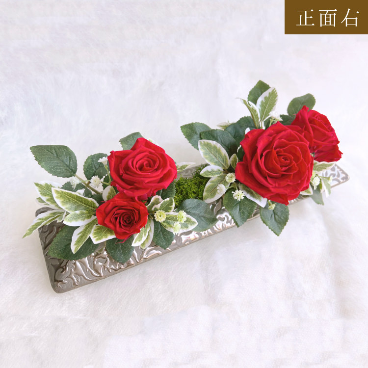 【お祝い用に枯れない花のインテリア】薔薇と紫陽花のプリザーブドフラワー - 画像 (5)