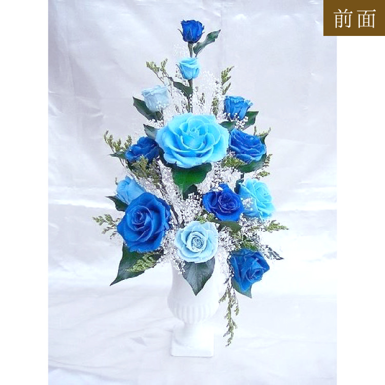【お祝いに枯れない花】豪華なバラのプリザーブドフラワー全2色の造花インテリア - 画像 (3)