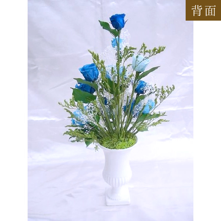 【お祝いに枯れない花】豪華なバラのプリザーブドフラワー全2色の造花インテリア - 画像 (7)